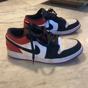 Jordan 1 Low Black Toe